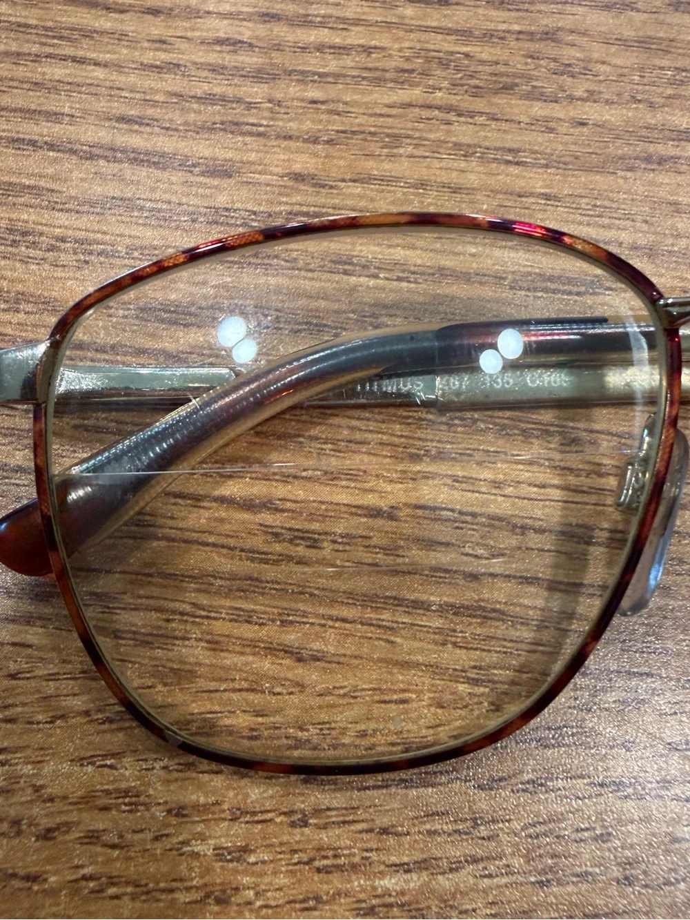 Vintage Titmus T262 TOR Z87 Tortoise & Gold Safety Glasses Frames Only 135 C105
